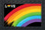 Rainbow Love Pride Doormat