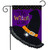 The Witch Is In Halloween Burlap Garden Flag