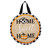 Briarwood Lane small printed Home Sweet Home pumpkins fall burlap door hanger with colorful cheery design.