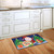 Briarwood Lane Santa Stop Here Christmas doormat, small printed decorative mat for holiday porch display.
