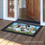 Briarwood Lane small printed Checkered Snowman Winter Doormat on a porch with festive holiday design.