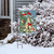 Snowfall Birdhouse Winter Garden Flag