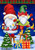 Briarwood Lane Christmas Gnomes Humor Garden Flag with colorful, cheery Christmas gnomes and decorations.