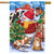 Briarwood Lane Barnyard Snowman Christmas House Flag with colorful winter scene and festive holiday decor.