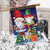 Briarwood Lane Christmas Gnomes Humor House Flag, colorful, cheery, small, printed decorative flag for holiday display.