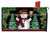 Red Checkered Snowman Winter Mailbox Cover