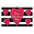 Briarwood Lane Striped Heart Doormat with Happy Valentine's Day text on large red heart design.
