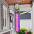 Briarwood Lane Spring Bunny Basket Floral Windsock with colorful bunnies, tulips, and flowers on a porch.
