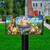 Briarwood Lane Spring Bunny Basket Floral Mailbox Cover with bunnies, tulips, and colorful flowers.