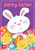 Briarwood Lane Easter Hatchlings Garden Flag with white bunny and chicks on colorful eggs.