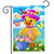 Spring Duckling Floral Garden Flag