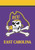 Briarwood Lane official NCAA East Carolina University garden flag with colorful pirate logo and purple background.