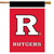 Rutgers University NCAA house flag by Briarwood Lane, official licensed sports banner with large white R.