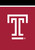 Briarwood Lane Temple University NCAA Licensed House Flag with white logo on red background.