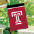 Briarwood Lane Temple University NCAA Licensed House Flag with white TC logo on red background.