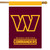 Briarwood Lane Washington Commanders NFL house flag, official licensed sports banner in maroon and gold.
