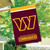 Washington Commanders NFL flag, Briarwood Lane, maroon and gold decorative house flag for yard display.