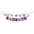 Briarwood Lane patriotic USA string banner with colorful, cheery, printed, decorative flags and stars.