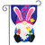 Briarwood Lane Easter Gnome Burlap Flag with colorful bunny hat and springtime design on fabric.