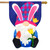 Easter Gnome Burlap Holiday House Flag