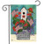 All American Birdhouse Floral Garden Flag