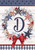 Briarwood Lane American Wreath Monogram D Garden Flag with red, white, and blue patriotic design.