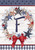 Briarwood Lane American Wreath Monogram F Garden Flag with red, white, and blue stars and bow.