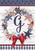 Briarwood Lane American Wreath Monogram G Garden Flag with red bow and stars and stripes.