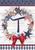 Briarwood Lane American Wreath Monogram T Garden Flag, patriotic decorative stars and stripes colorful display.