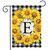 Sunflowers Monogram E Garden Flag