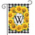 Sunflowers Monogram W Garden Flag