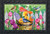 Briarwood Lane Birds and Blooms colorful doormat with vibrant flowers, birds, and butterflies design.