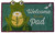 Briarwood Lane small printed Daisy Frog summer coir doormat with colorful springtime design and cocoa border.