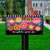 Briarwood Lane Bright Blooms Spring mailbox cover with colorful floral design and welcome message on lawn.