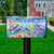 Briarwood Lane With God Religious Mailbox Cover with colorful birds, flowers, and inspirational spring design.