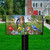 Briarwood Lane Country Birds Spring mailbox cover with colorful birds and flowers on a lawn.