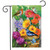 Briarwood Lane garden flag with colorful flowers, tulips and birds on a springtime floral display.