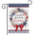 Briarwood Lane American Wreath Rustic Garden Flag with patriotic stars and stripes pattern.
