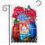 Briarwood Lane Red White And Blue Jars Floral Garden Flag with mason jars and butterflies.