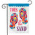 Briarwood Lane small printed garden flag with colorful toes design for spring summer porch decor display.