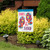 Briarwood Lane small printed garden flag with colorful toes design for spring summer porch decor display.