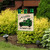 Briarwood Lane St. Patrick's checkered truck burlap garden flag with green, gold, and white shamrock design.