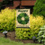 Happy St. Patrick's Wreath Burlap Garden Flag