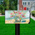 Briarwood Lane Coastal Flowers Summer Mailbox Cover with colorful floral beach bouquet and sailboat design.