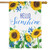 Hello Sunshine Summer Burlap House Flag