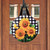 Checkered Sunflowers Summer Burlap Door Hanger