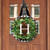 Wreath Monogram Letter H Door Hanger