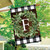 Wreath Monogram F Double-Sided House Flag