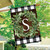 Wreath Monogram S Double-Sided House Flag