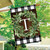 Wreath Monogram T Double-Sided House Flag